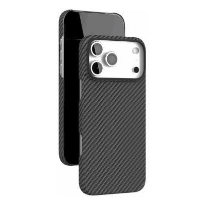 Чехол для iPhone 17 Pro с MagSafe VLP Kevlar Case Чёрный