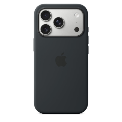 Чехол для iPhone 17 Pro Max Silicone Case Black, чёрный