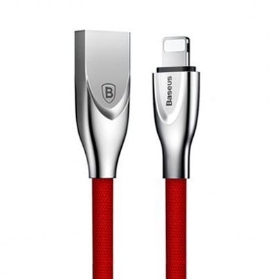 USB кабель Baseus Zinc alloy Cable разъём Lightning Красный