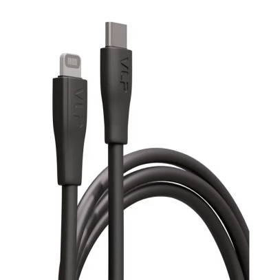 Дата-кабель VLP LITE Color Line USB-C to Lightning, 27W, 1м Чёрный