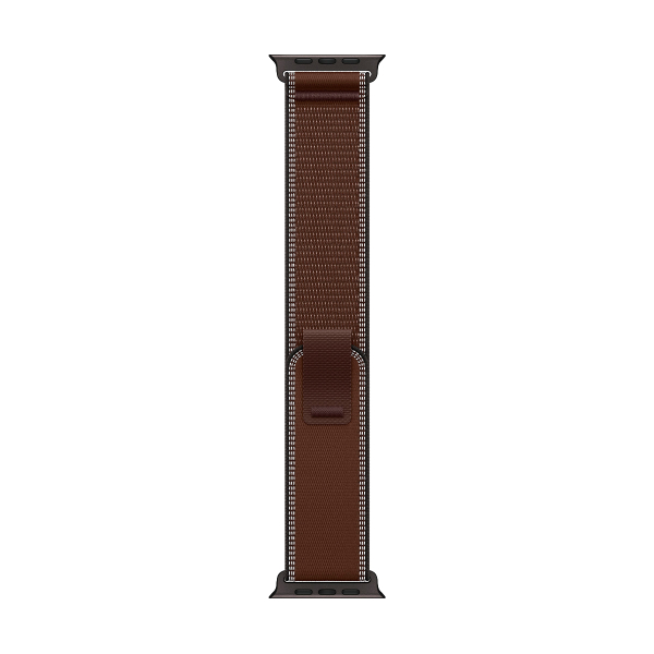 Apple Watch Ultra 4, 49 мм корпус из титана цвета «Black», ремешок Trail Loop цвета «Dark Umber» размера S/M