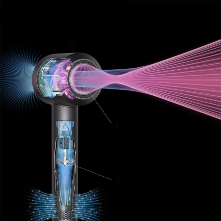 Фен Dyson Supersonic Nural HD16 Vinca Blue/Topaz Orange, синий/оранжевый