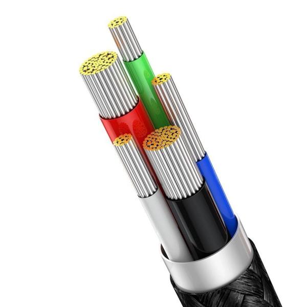 Кабель Baseus Display Fast Charging Data Cable Type-C - Lighting 20W, 1 м (CATLSK-01) Черный