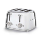 Тостер на 4 ломтика SMEG 50s style (TSF03SSEU) Хром
