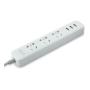 Удлинитель Xiaomi Mi Power Strip 3, 1,8 м, 10А / 2500 Вт, 3 розетки (XMCXB01QM) Белый