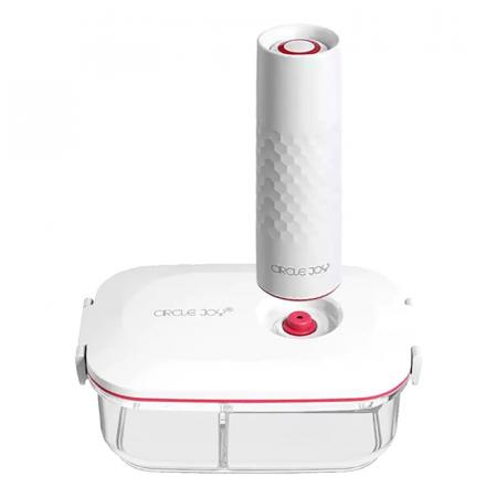 Контейнер с вакуумизатором Xiaomi Circle Joy Vacuum Glass Container 1,3 л (CJ-VST01) Белый