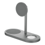 Беспроводное зарядное устройство uBear Stage Ultra 3в1 Qi2 Серый