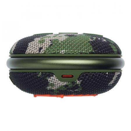 Портативная колонка JBL Clip 4 Squad, зеленый камуфляж