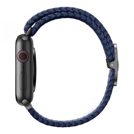 Ремешок UNIQ для Apple Watch 42/44/45 мм ASPEN Strap Braided (44MM-ASPOBLU) Синий