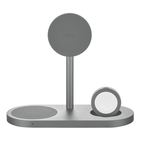 Беспроводное зарядное устройство uBear Stage Ultra 3в1 Qi2 Серый