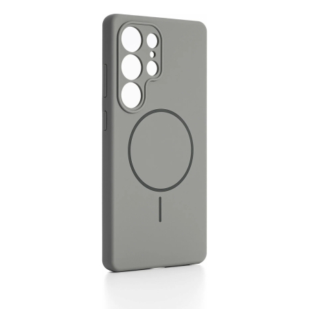 Чехол для Samsung Galaxy S24 Ultra c MagSafe Silicone Case Серый