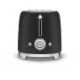 Тостер на 2 ломтика SMEG 50s style (TSF01BLMEU) Черный матовый