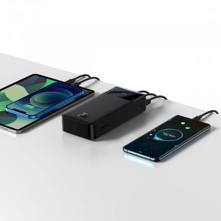Внешний аккумулятор Baseus 30000mAh Bipow Digital Display PoВтer Bank 20Вт PPDML-N01 (PPBD30K) Чёрный