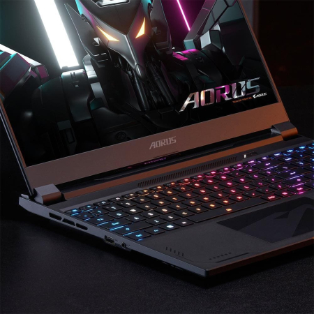 Ноутбук 15.6" GIGABYTE AORUS 15X (ASF) Core i9 13980HX, 16Gb DDR5, SSD 1Tb, NVIDIA RTX 4070 8Gb, QHD, DOS Black, чёрный