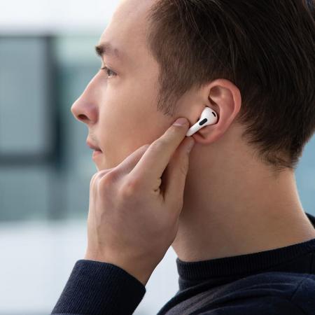 Беспроводные наушники с микрофоном Deppa Air Nova, TWS, BT 5.1, 300 мАч, QI (44192) Белый