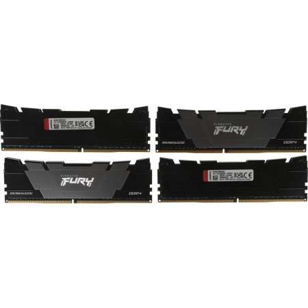 Оперативная память Kingston Fury Renegade Black (KF436C16RB2K4/32) DDR4 32GB 3600MHz CL16 DIMM 4x8