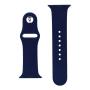 Силиконовый ремешок для Apple Watch 42/44/45 мм Темно-синий