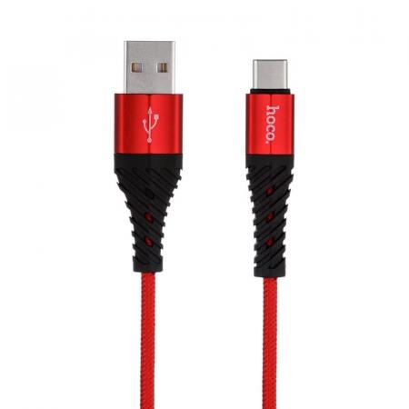 USB кабель hoco. Fast Charging Data Cable for Туре-С (X38) Красный