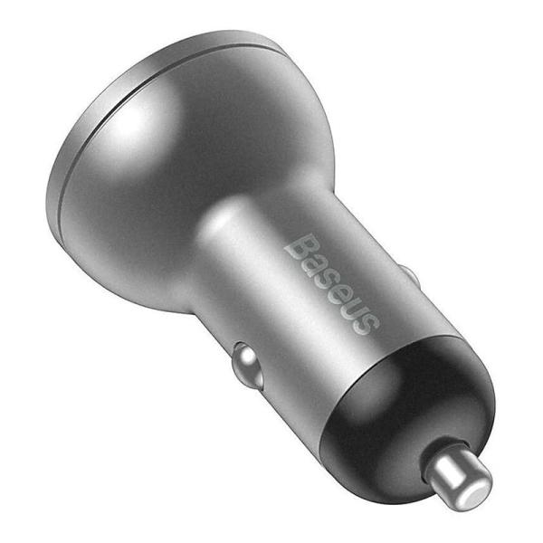 Автомобильное ЗУ 2xUSB Baseus Digital Display VCBXA-S (CCBX-0S) Серый