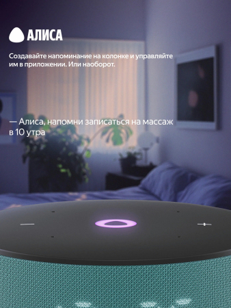 Умная колонка Яндекс.Станция Мини 3 (Алиса) Мятный